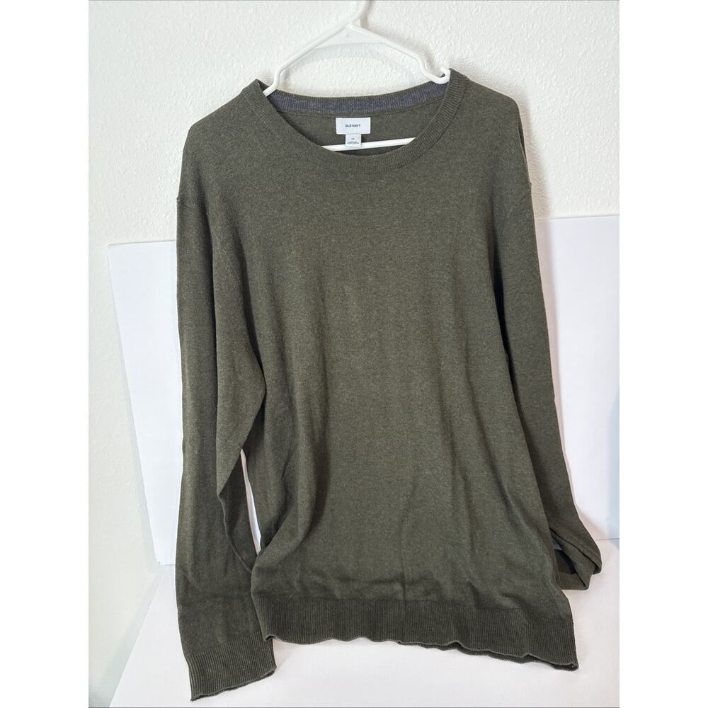 Old Navy Sweater Men's XL Green Lightweight Pullover Crew